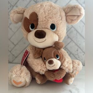 Hallmark Plush Bear with Baby Bear singing NWT